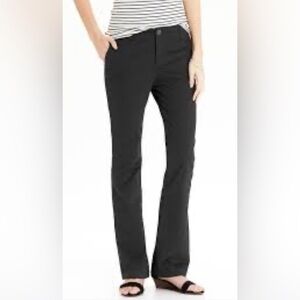 Old Navy Mid Rise Black Boot Cut Khaki Pants.  Size 4P